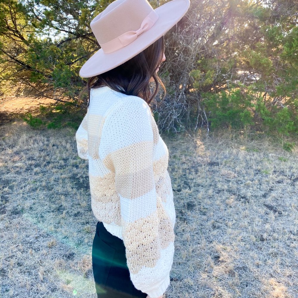 Nude Colorblock Sweater - Picture 3 of 3